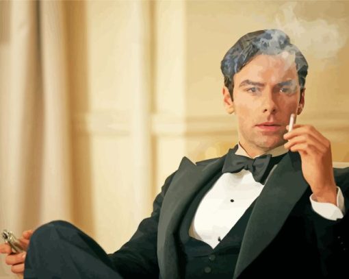 Aidan Turner Smoking Paint By Numbers