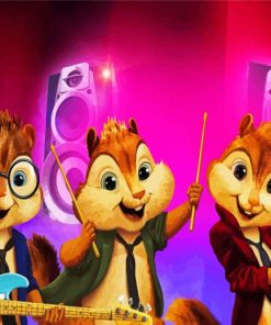 Alvin And The Chipmunks Band Paint By Numbers