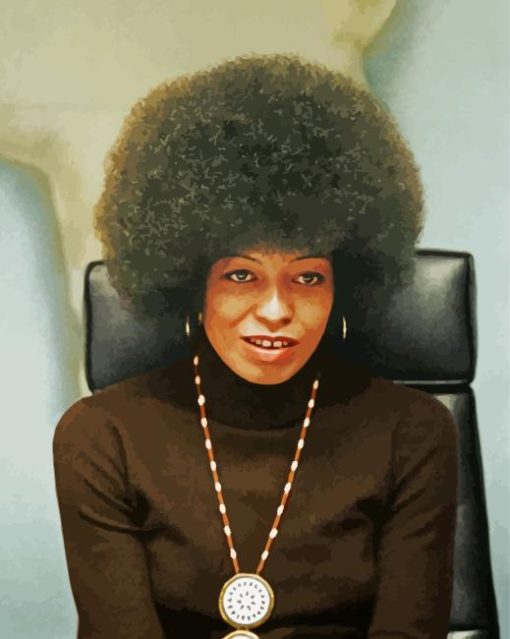 Angela Davis American Activist Paint By Numbers