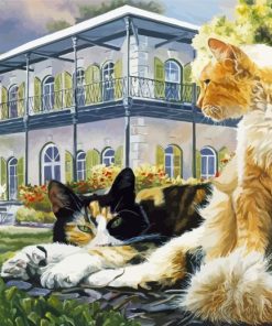 Cats In Hemingway House Paint By Numbers