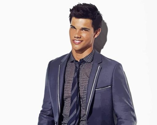 Classy Taylor Lautner Paint By Numbers