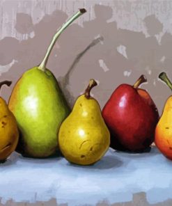 Pears In A Row Paint By Numbers