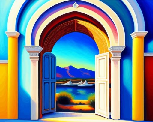 Persian Door Paint By Numbers