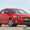 Red Chevrolet Sonic Paint By Numbers