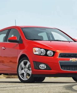 Red Chevrolet Sonic Paint By Numbers