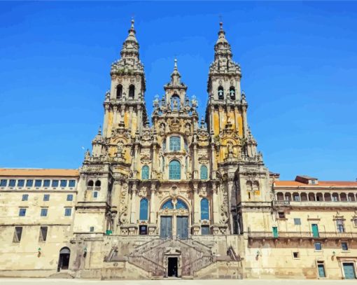 Santiago De Compostela Spain Paint By Numbers