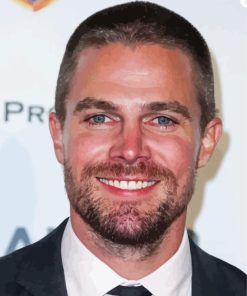 Stephen Amell Smiling Paint By Numbers