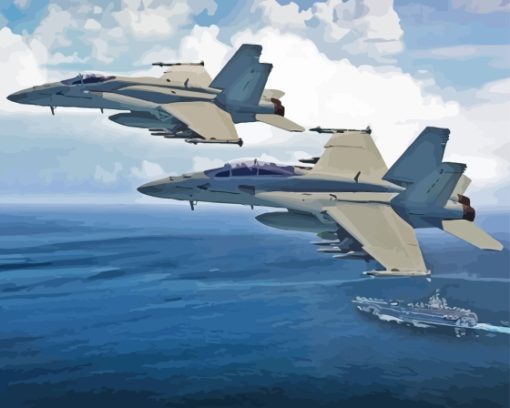 Super Hornet Fa 18 Paint By Numbers