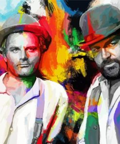 Terence Hill And Bud Spencer Paint By Numbers