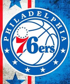 The Philadelphia 76ers Logo Paint By Numbers