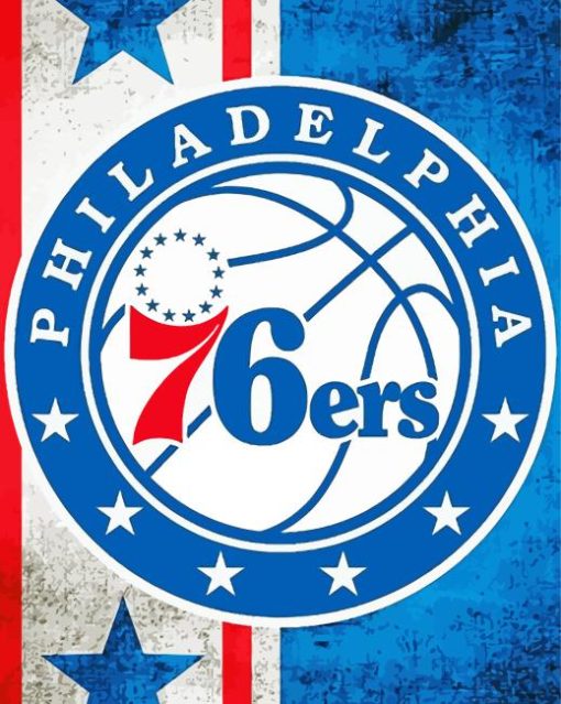 The Philadelphia 76ers Logo Paint By Numbers