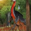 Therizinosaurus In Forest Paint By Numbers