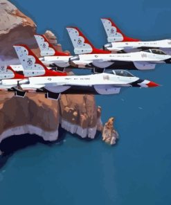 United States Thunderbirds Jets Paint By Numbers