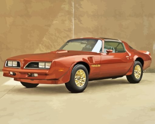 Brown 78 Firebird Trans Am Paint By Numbers