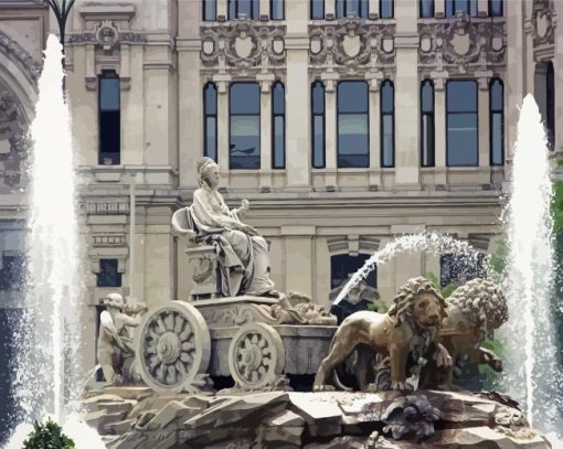 Cibeles Fountain Paint By Numbers