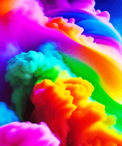 Colorful Smoke Paint By Numbers