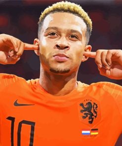 Footballer Memphis Depay Paint By Numbers