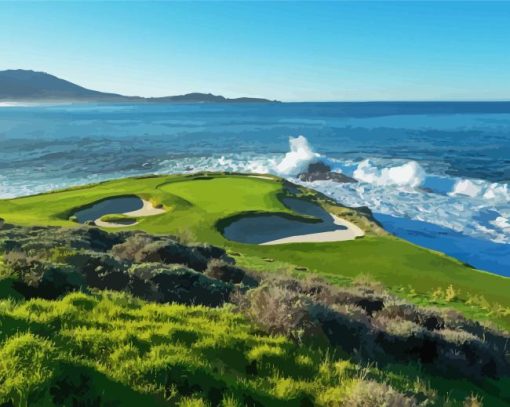 Golf Pebble Beach Paint By Numbers