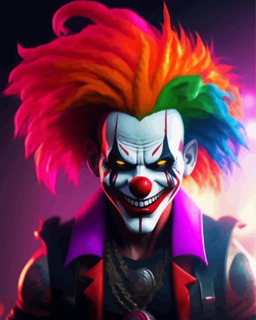 Killer Clown Paint By Numbers