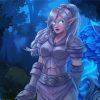 Night Elf With Mythical Creature Paint By Numbers