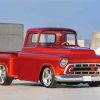 Red Camionnette Chevrolet Paint By Numbers