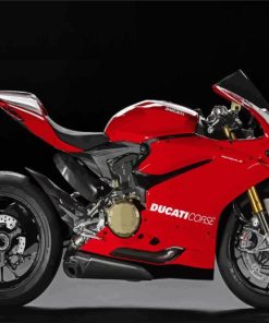 Red Superbike Paint By Numbers