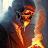 Smoke Skull Paint By Numbers