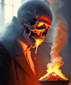 Smoke Skull Paint By Numbers