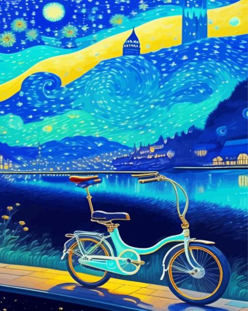 Van Gogh Bike Paint By Numbers